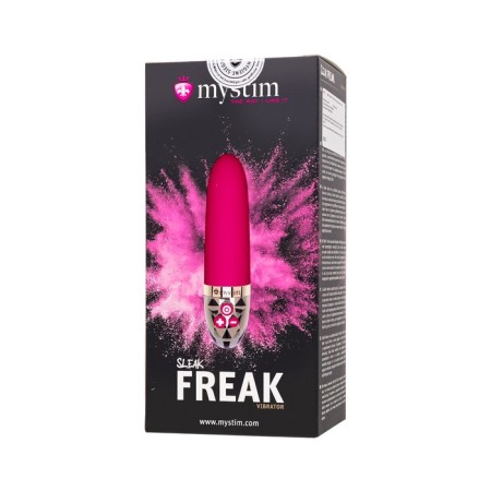 Vibrator Mystim Sleak Freak, 14.5 cm, silicone, red color-12