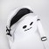 Youth bag with a zipper, white color
