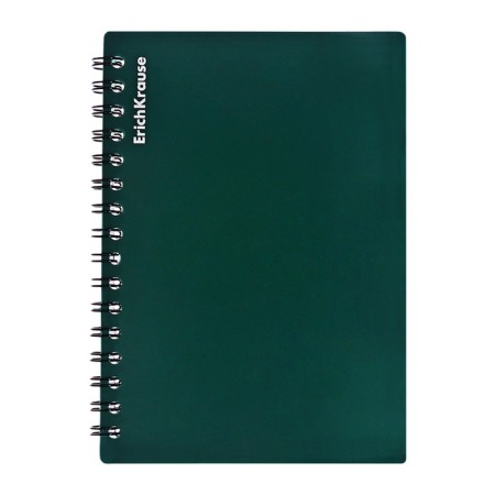 Notebook A6 (120 x 146 mm), 60 sheets in the cage on the crest Erichkrause "Classic", plastic cover, offset unit, white 100%, mix-11