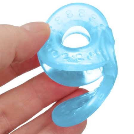 A set of silicone teeters "My Bunny", with a rattle, 3 pcs, in the case, Kroshka I-15