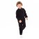 Overalls for a boy, black color, height 98-104 cm