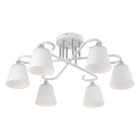 Lyberti chandelier 6x60W E27 white 64x64x27cm