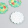 Decor for creativity plastic "Lace Flower" Green 3.2x3.3 cm