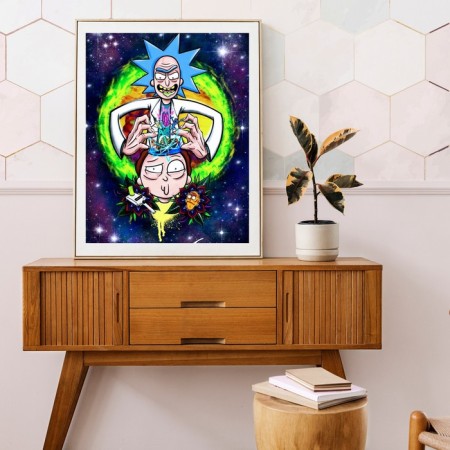 Picture on the numbers "Rick and Morty", 40 × 50 cm, 25 colors-2