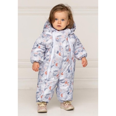 Combineson winter children, height 80 cm, beige color