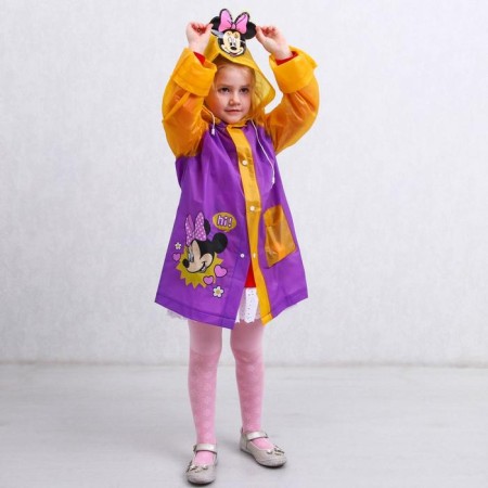 Children's raincoat, size m, 100-110 cm, Minnie Mouse-10