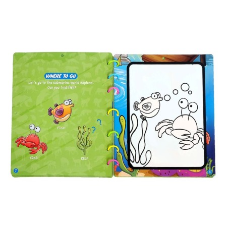A book for drawing water "Animal World" with a water marker-2