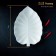 Porcelain dish Magistro "Leaf", 31 × 22 × 3.5 cm, white color