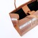 Female bag, lightning tout, brown color
