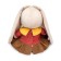 Soft toy "Bunny mi in a dress with a yellow collar", 23 cm
