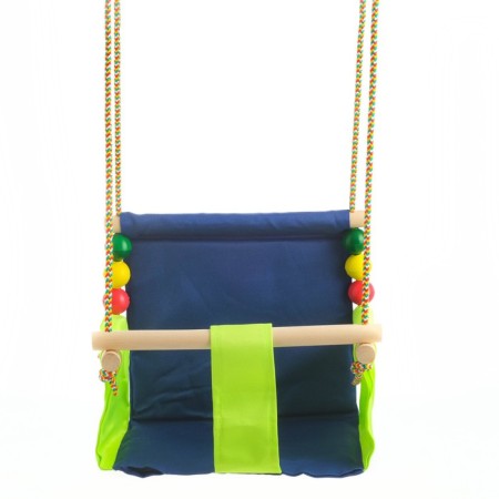 Suspended armchair for a playground with a soft seat and back, a seat 34x28 cm-2