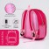 Baby backpack on lightning, 3 outer pockets, pink color