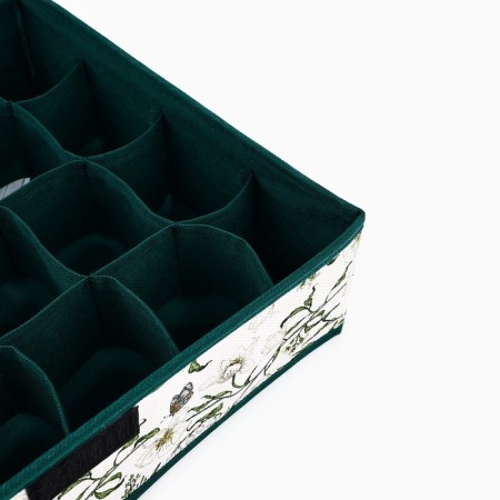 Organizer for storage 24 cells with a lid "Coos", 34 x 28 x 10 cm-4
