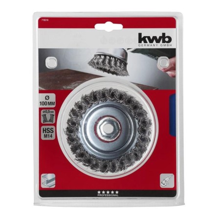 Brush Chaloceronous twisted KWB, D = 100 mm, twisted wire d = 0.5, mount M14, HSS steel-1