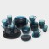 Table Glass Set "idyll", 43 objects, color London Topaz