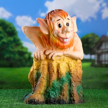 Garden figure "Leshy on a stump", 49x46x53cm,