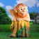 Garden figure "Leshy on a stump", 49x46x53cm,
