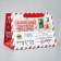 Gift package with a wide bottom "New Year's Post", 25 x 19 x 18 cm, New Year