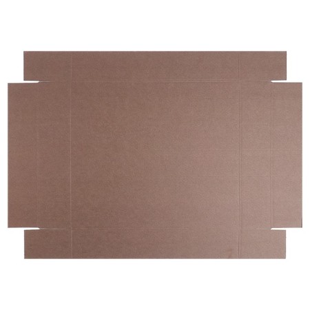 Box the team without printing a lid is a brown without a window 37 x 32 x 7 cm-3
