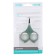 Children's manicure scissors, with a protective cap, type 2, green color
