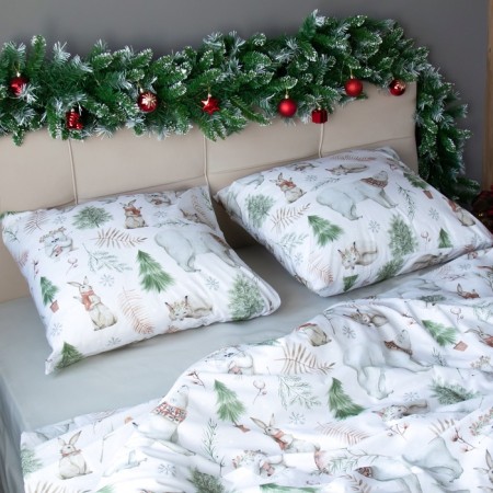 Bed linen "Ethel" duet Forest History 143x215 cm 2 pcs, 220x240 cm, 70x70 cm 2 pcs, stupid-1