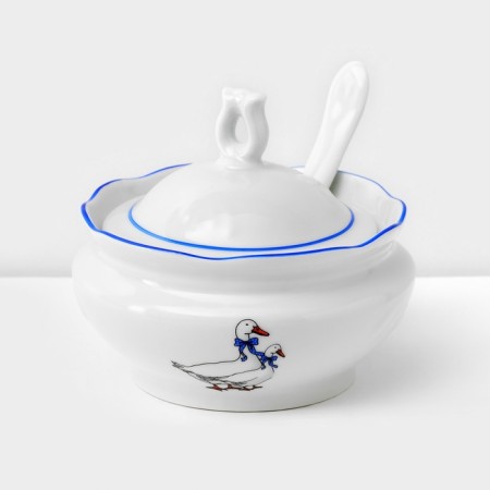 Service Porcelain table "Geese", 48 items-17