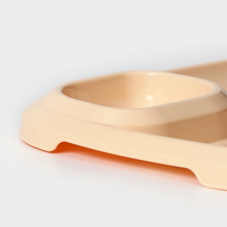 A barbecue dish with a saucer 30.3 × 21 × 2.5 cm, beige color-3
