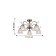 Vetus chandelier, 5x40W E14, bronze color