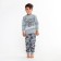Pajamas for a boy, gray color, height 122 cm