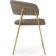 SHAMENT STALLIA Kamelia 1 metal/velor, gold/cappuccino 60x52x79 cm