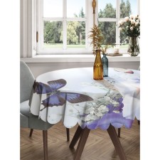 The tablecloth “butterflies above the water”, round, Saten, d = 150 cm