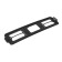 Frame for a car number, with lateral backlight