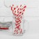 The cocktail tubes "Spiral", set 25 pcs., Red color