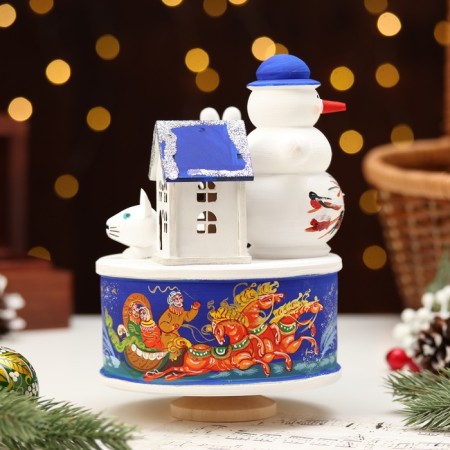Musical souvenir "New Year's three", blue-3