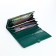 Women's wallet on magnets, green color