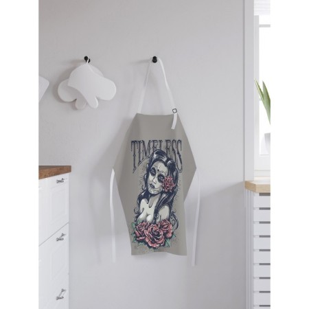 Apron of a kitchen with a photo print "Tetan Tata", adjustable, size OS-1