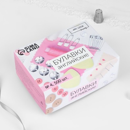 English pins, 50 mm, 500 pcs, silver color-3