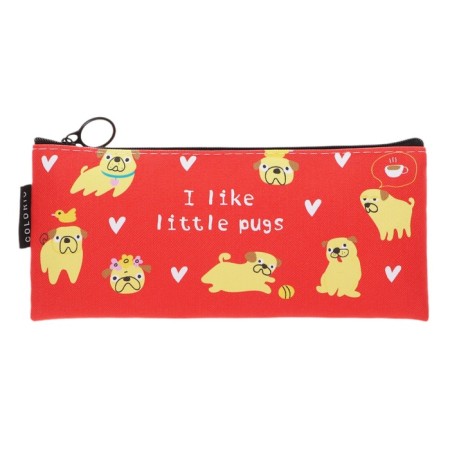 Penal soft 1 department, 90x200, flat, artificial leather, universal, red, colorio-1
