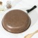 Rock pan, d = 29 cm, plastic handle, anti -stick coating, brown color
