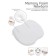 Memory Foam NewBorn pillow, size 23.5x21.5x3.3 cm