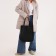 Bag Women's Shoper without fastening, black color