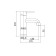 PLSTART PL1004-7 shell mixer, single-leaf, pour 130 mm, ABS plastic, black