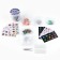 Large set for creating acrylic key fobs with stickers