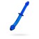 Sexus Glass bilateral phallimitator, glass, blue, 25 cm