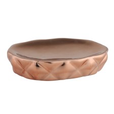 Axentia Copper soap dish of dolomite ceramics of copper color, 13.5x3x10 cm