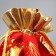 Bag gift plush "New Year's ringing", bells, embossing, 20 x 30 cm +/- 1.5 cm, New Year