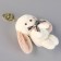 Soft toy "Bunny" on a key fob, 12 cm