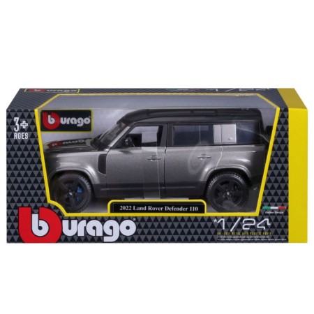 BBURAGO LAND Rover Defender 110 2022, Die-Cast, 1:24, Green color-5