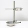 Stand with bowls, 2 x 2.5 l, height 60 cm, collapsible, green