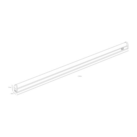 Linear LED lamp ERA LLLED-01, 1174x22x37 mm, IP20, 16W, 1400LM, 6500K, white-8